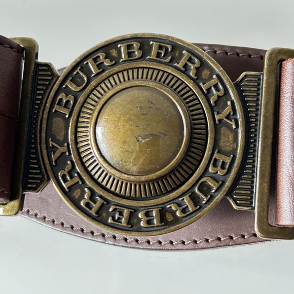 Burberry Logo Belt. Brown color, Size S (28"). Authentic. New. - Picture 8 of 16